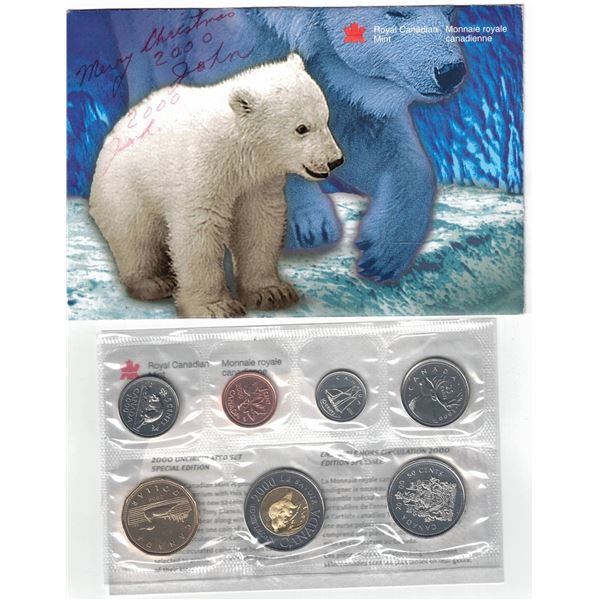 2000 Canada Proof Like NB Uncirculated Set , Knowledge Toonie