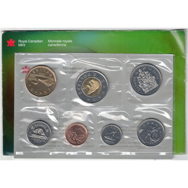 2000 Canada Proof Like NB Uncirculated Set , Regular Toonie