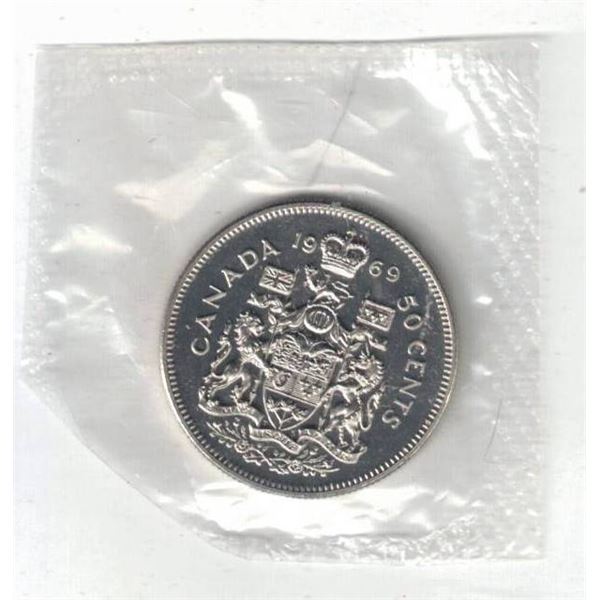 1969 Canada Proof Like 50¢ Sealed as issued