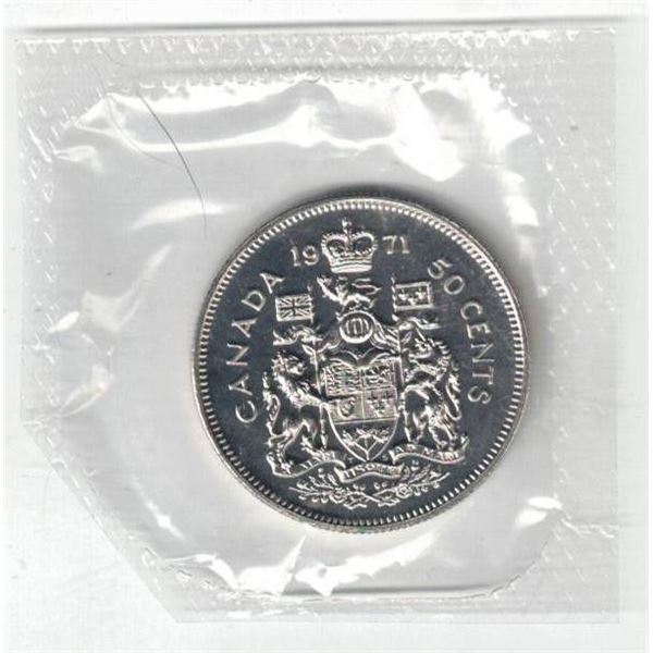 1971 Canada Proof Like 50¢ Sealed as issued