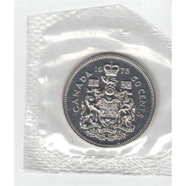 1975 Canada Proof Like 50¢ Sealed as issued