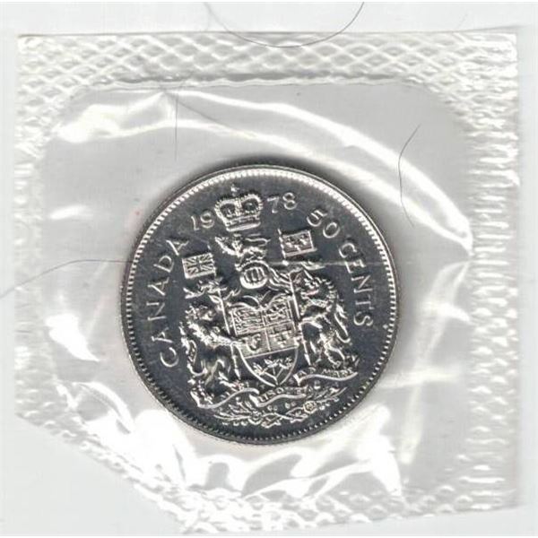 1978 Canada Proof Like 50¢ Sealed as issued