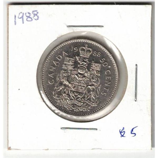 1988 Canada Business Strike 50¢
