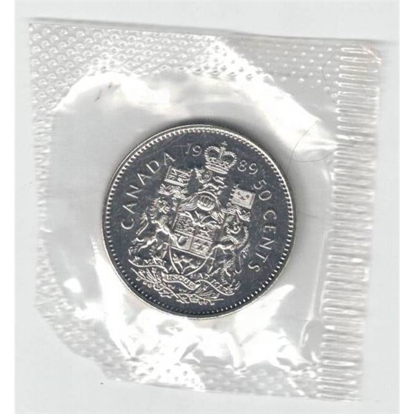 1989 Canada Proof Like 50¢ Sealed as issued