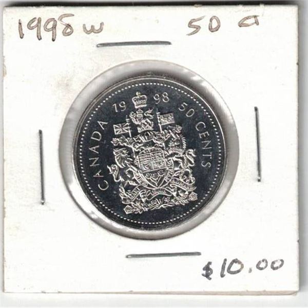 1998W Canada Proof Like 50¢