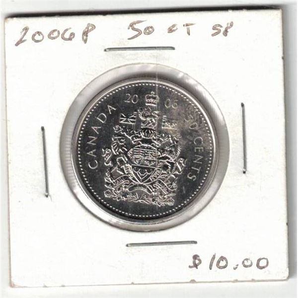 2006P Canada Specimen Finish 50¢,  New coin