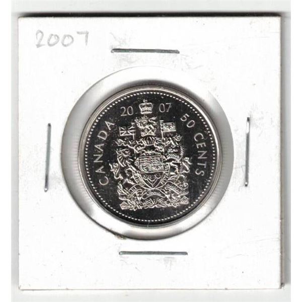 2007 Canada Specimen Finish 50¢,  New coin