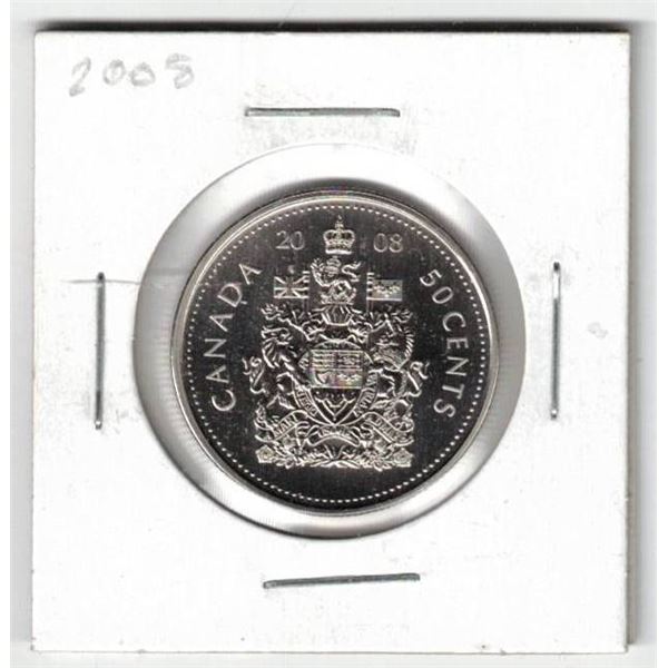 2008 Canada Specimen Finish 50¢,  New coin