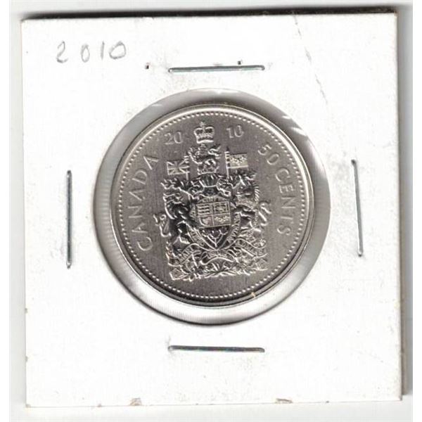 2010 Canada Specimen Finish 50¢,  New coin
