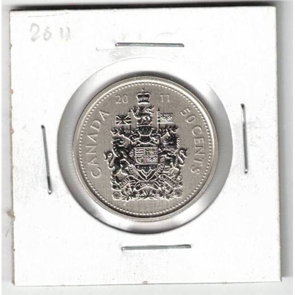2011 Canada Specimen Finish 50¢, New coin
