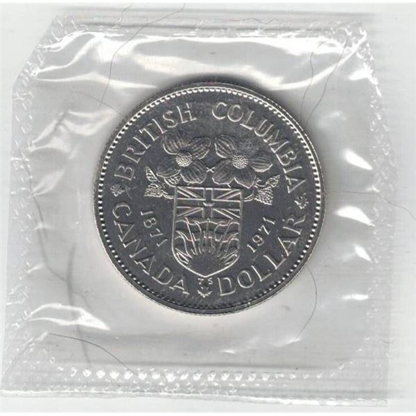 1971 Canada Nickel Dollar "British Columbia" Proof Like, New