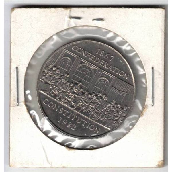 1982 Canada Nickel Dollar "Constitution" Uncirculated, New
