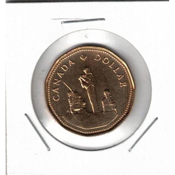 1995 Canada Dollar, Peacekeeper, Uncirculated, New