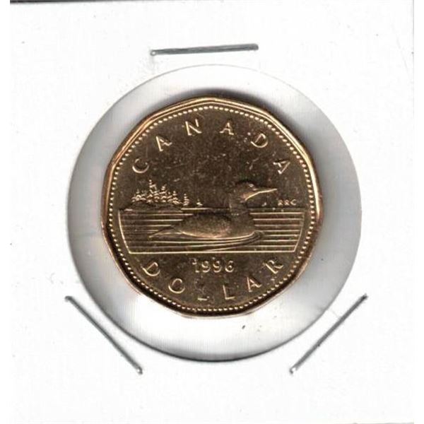 1996 Canada Loon Dollar, Uncirculated, New