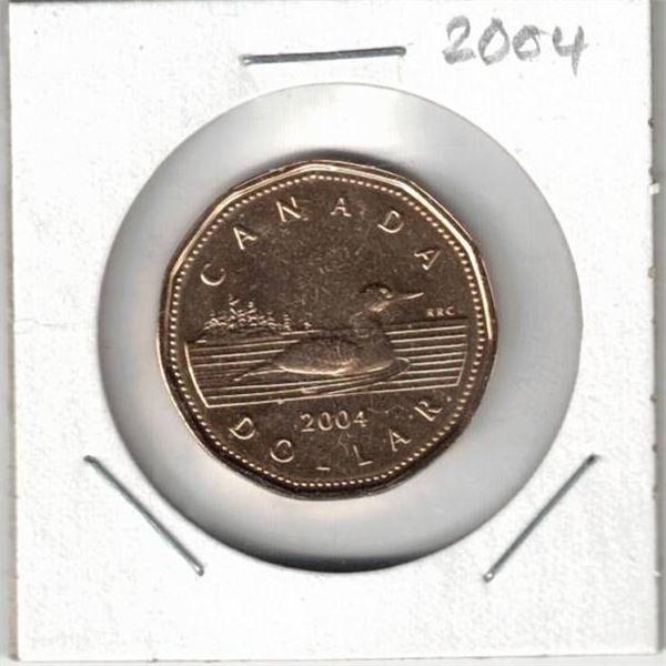 2004 Canada Loon Dollar, Uncirculated, New