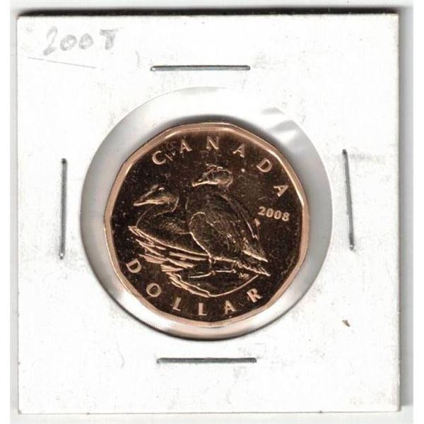 2008 Canada Common Eider Dollar, Specimen, New