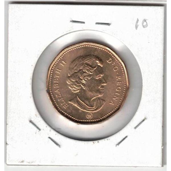 2010 Canada Loon Dollar, Uncirculated, New