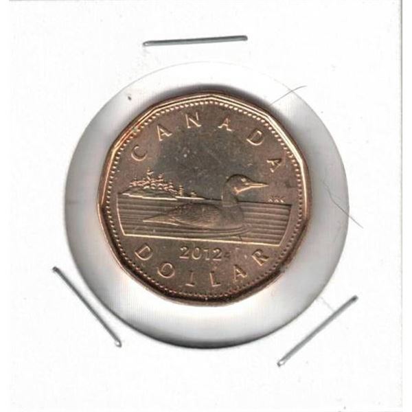 2012 Canada Loon Dollar, "Old Style" Uncirculated, New