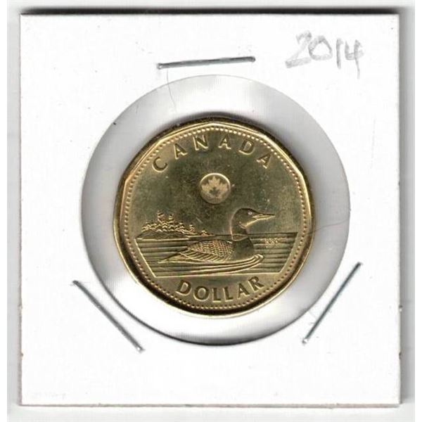 2014 Canada Loon Dollar, Uncirculated, New