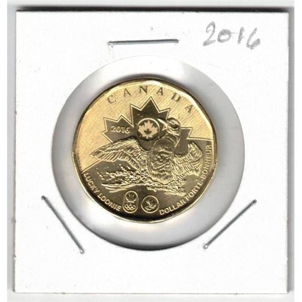 2016 Canada Olympic Loon Dollar,  Uncirculated, New