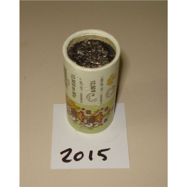 2015 Canada 50 cent Special Wrap Roll 25 coins, New