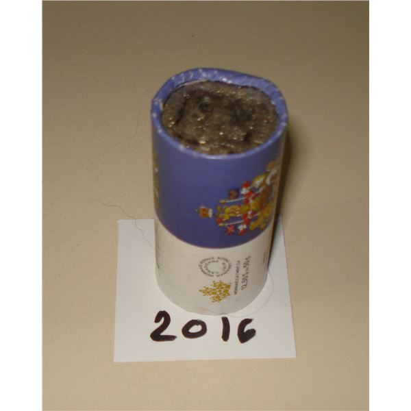 2016 Canada 50 cent Special Wrap Roll 25 coins, New