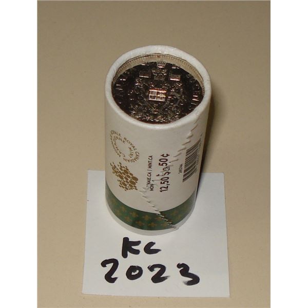 2023 Canada King Charles III, 50 cent Special Wrap Roll 25 coins, New