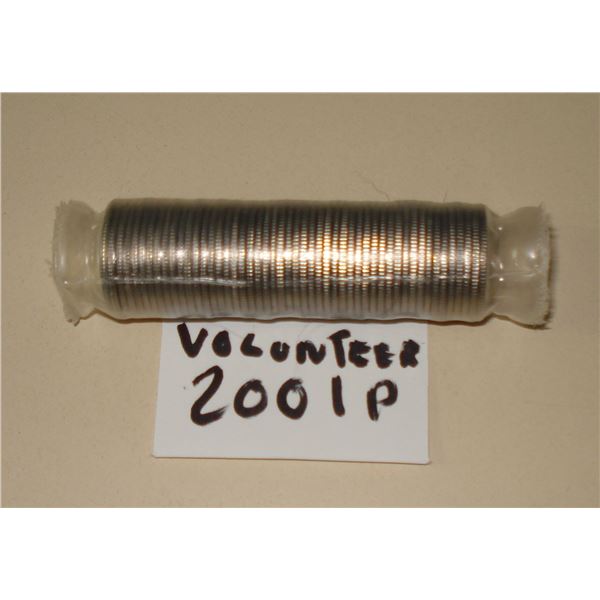 2001P Canada Year of the volunteer 10 cent Roll, 50 coins, New