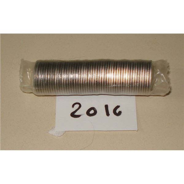 2016 Canada 10 cent Roll, 50 coins, New