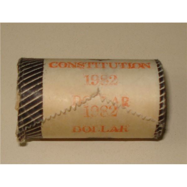 1982 Canada "Constitution" Nickel Dollar Roll of 20 coins, Uncirculated, New