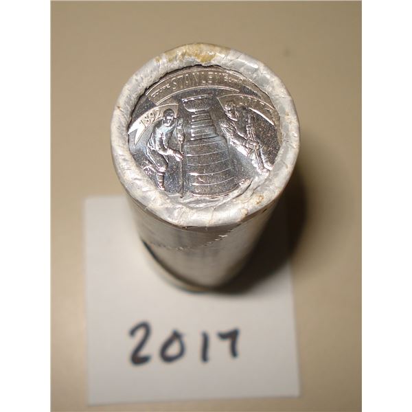 2017 Canada 25 cent, Stanley Cup, Special Wrap Roll 40 coins, New