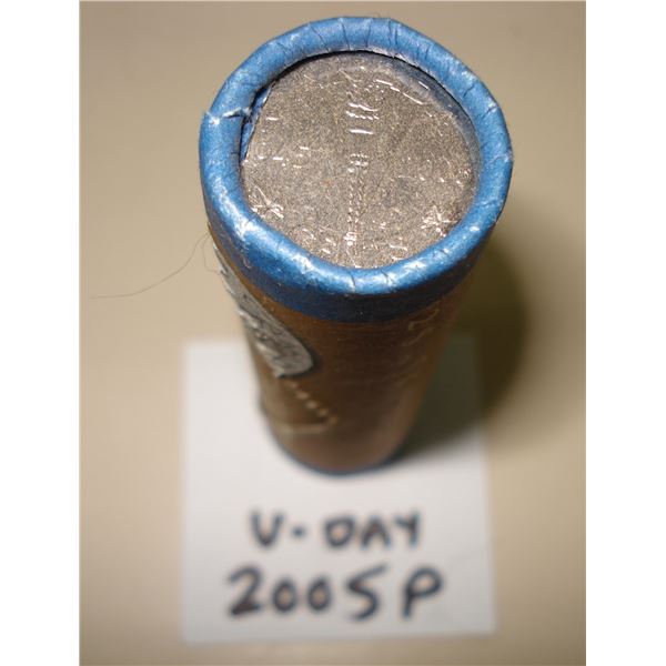 2005P Canada 5 cent VE-Day Special Wrap Roll of 40 Peices, New