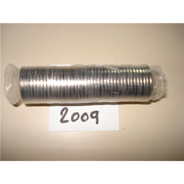 2009 Canada 5 cent RCM Plastic Wrap Roll of 40 Peices, New