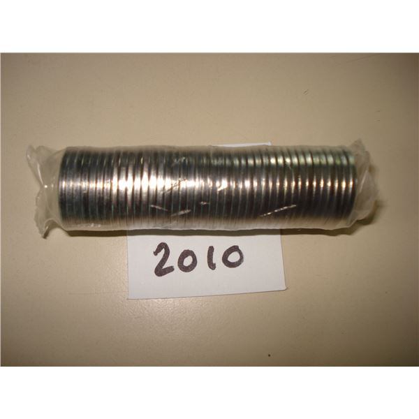 2010 Canada 5 cent RCM Plastic Wrap Roll of 40 Peices, New