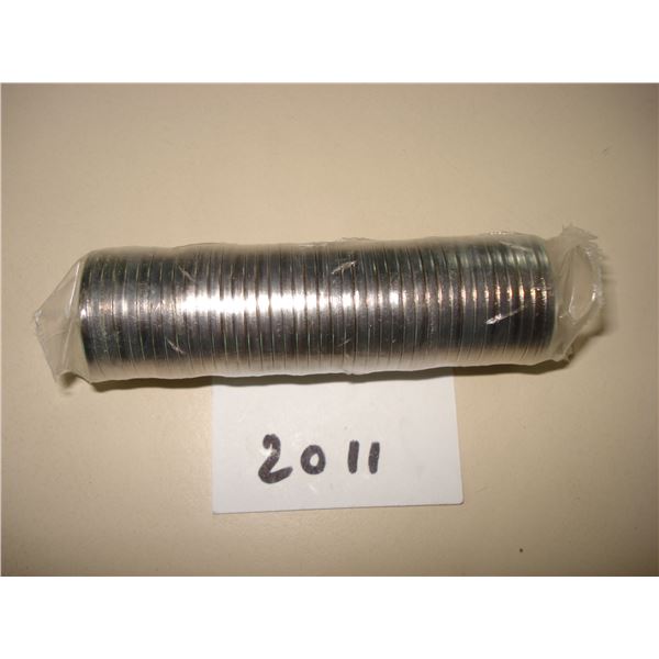 2011 Canada 5 cent RCM Plastic Wrap Roll of 40 Peices, New