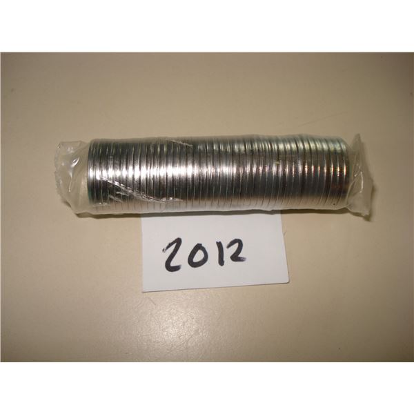 2012 Canada 5 cent RCM Plastic Wrap Roll of 40 Peices, New