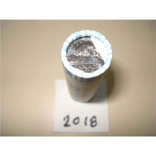 2018 Canada 5 cent RCM Wrap Roll of 40 Peices, New