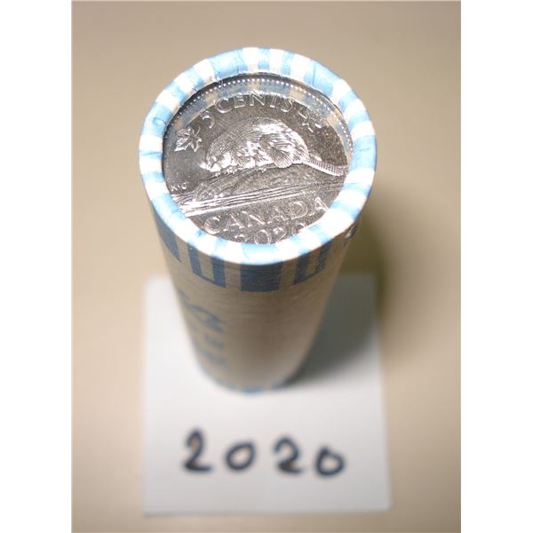 2020 Canada 5 cent RCM Wrap Roll of 40 Peices, New