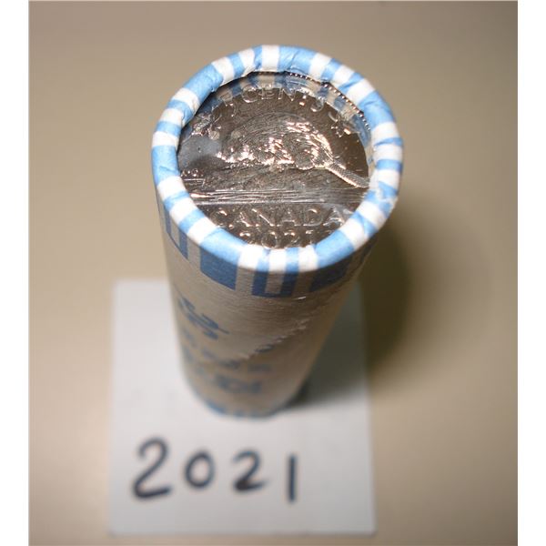 2021 Canada 5 cent RCM Wrap Roll of 40 Peices, New