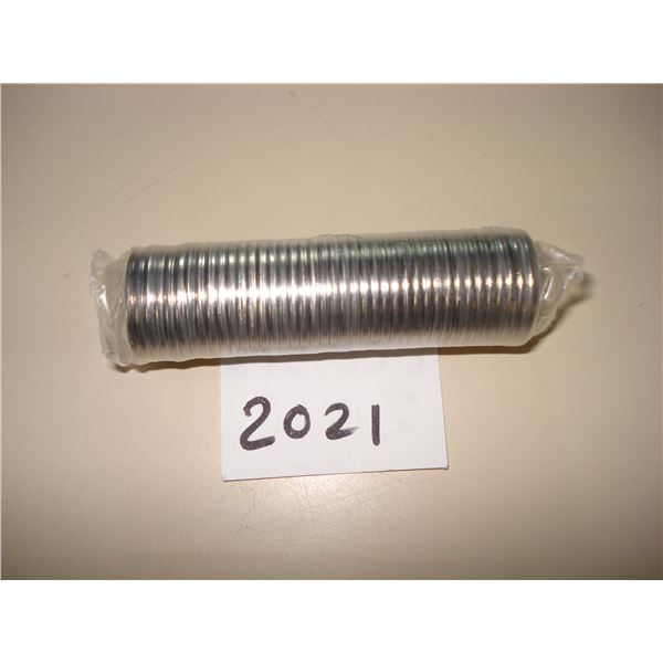 2021 Canada 5 cent RCM Plastic Wrap Roll of 40 Peices, New