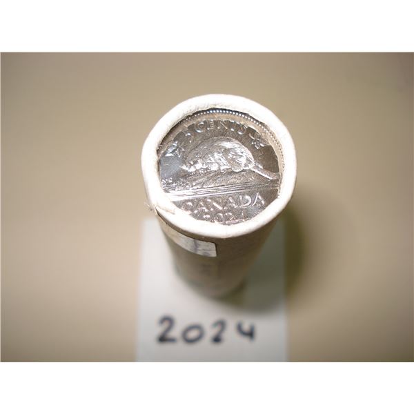 2024 King Charles III, Canada, First Strikes 5 cent Special Wrap Roll of 40 Peices, New