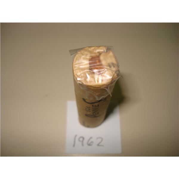 1962 Canada 1¢ Roll of 50 Red BU Coins