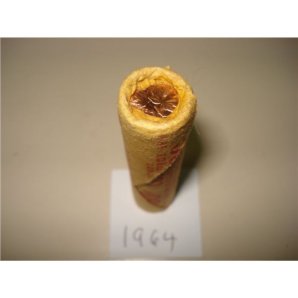 1964 Canada 1¢ Roll of 50 Red BU Coins