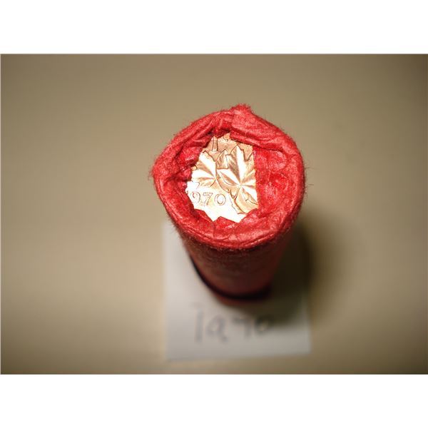1970 Canada 1¢ Roll of 50 Red BU Coins
