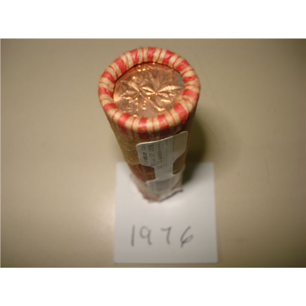 1976 Canada 1¢ Roll of 50 Red BU Coins