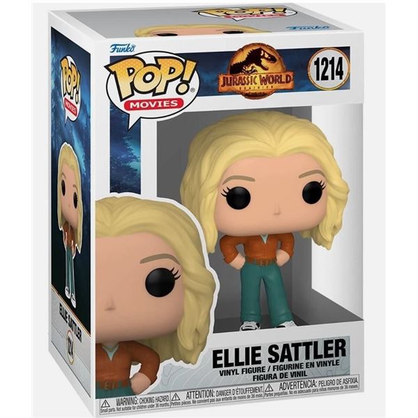 Funko Pop! Movies Jurassic World Dominion vinyl figure of Dr. Ellie Sattler, numbered 1214