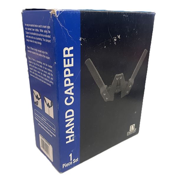 Handheld twin-lever bottle capper