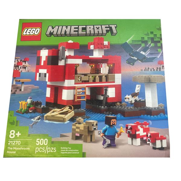 LEGO Minecraft The Mooshroom House set (21270)