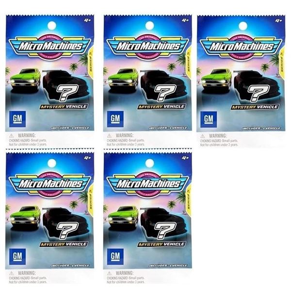 QUANTITY OF FIVE - Blind Bags GM Micromachines Pack