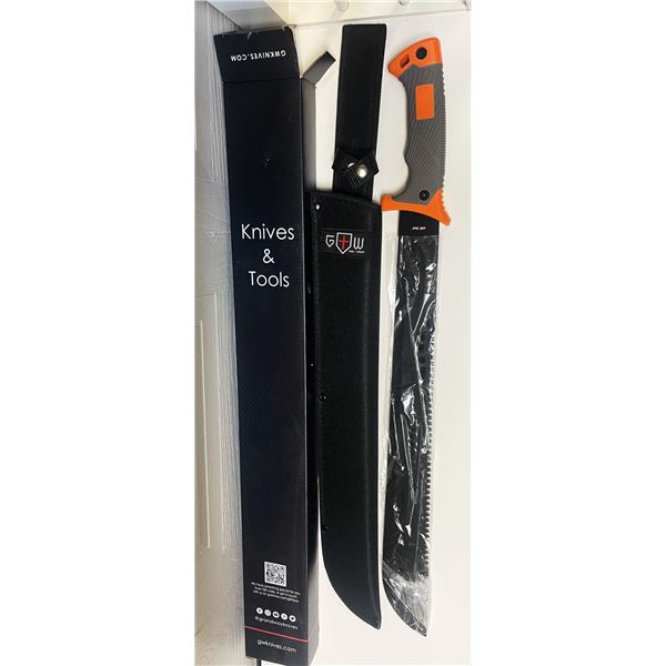 Grand Way survival machete , 18.6 inch serrated